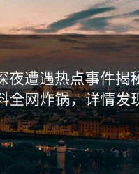 网红在深夜遭遇热点事件揭秘，51爆料全网炸锅，详情发现